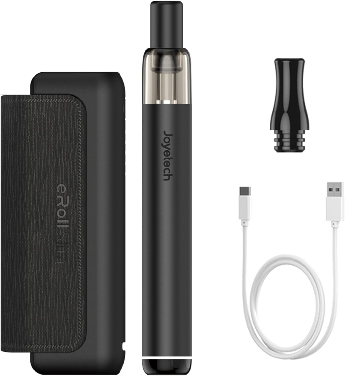 Joyetech eRoll Slim Pod System Schwarz mit PCC Lade-Case und Pen-Vape